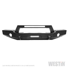 Westin Automotive 59-80125 WJ2 Full Width Front Bumper with LED Light Bar Mount Textured Black