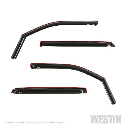 Westin Automotive 72-35407 In Channel Wind Deflector 4pc Smoke