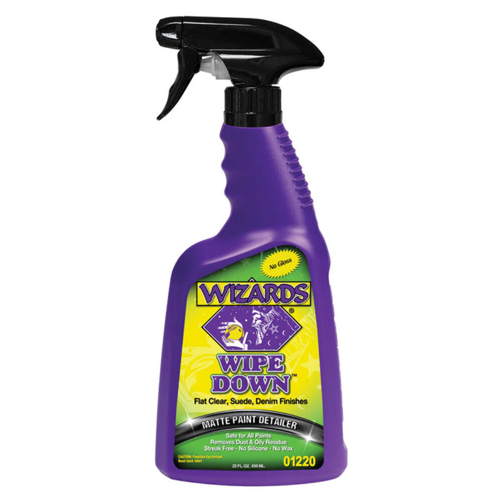 Wizards Wipe Down Matte Detailer 22oz Spray Bottle