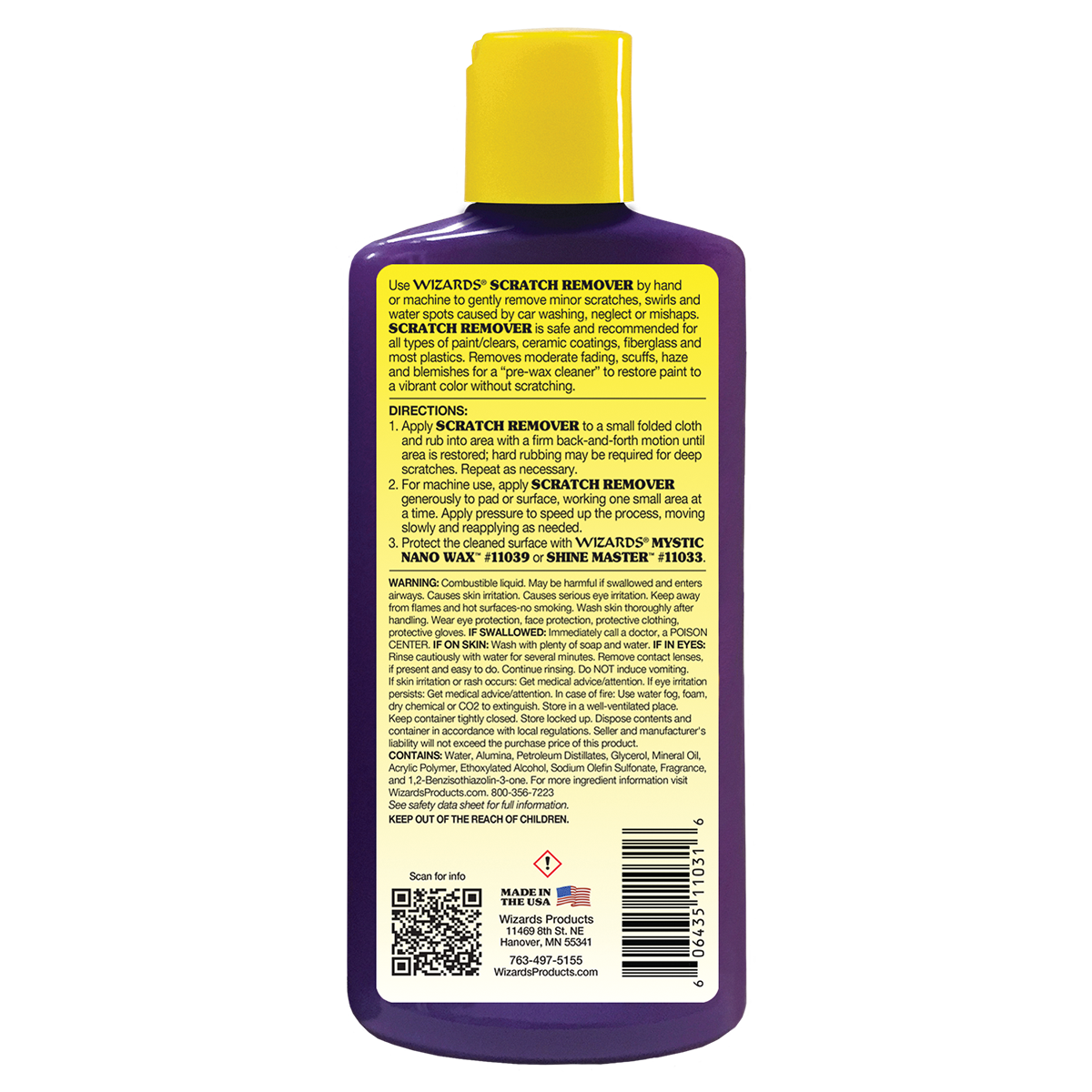 Wizards Products - Scratch Remover 8 oz - 11031
