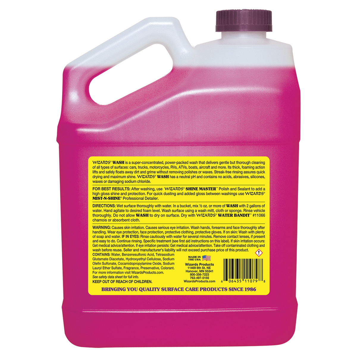 Wizards Products - Wizards Wash 1 Gallon - 11079