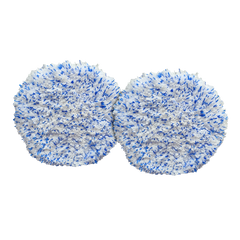 Wizards Products - 12 DA Blue/White Microfiber Cut Pad - 11230