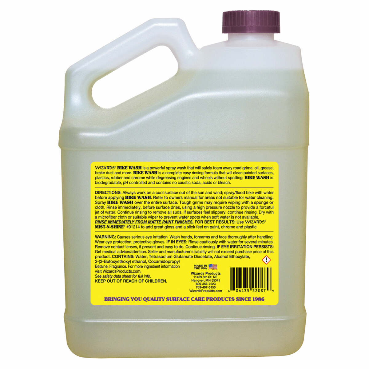 Wizards Products - Bike Wash gallon -  22087
