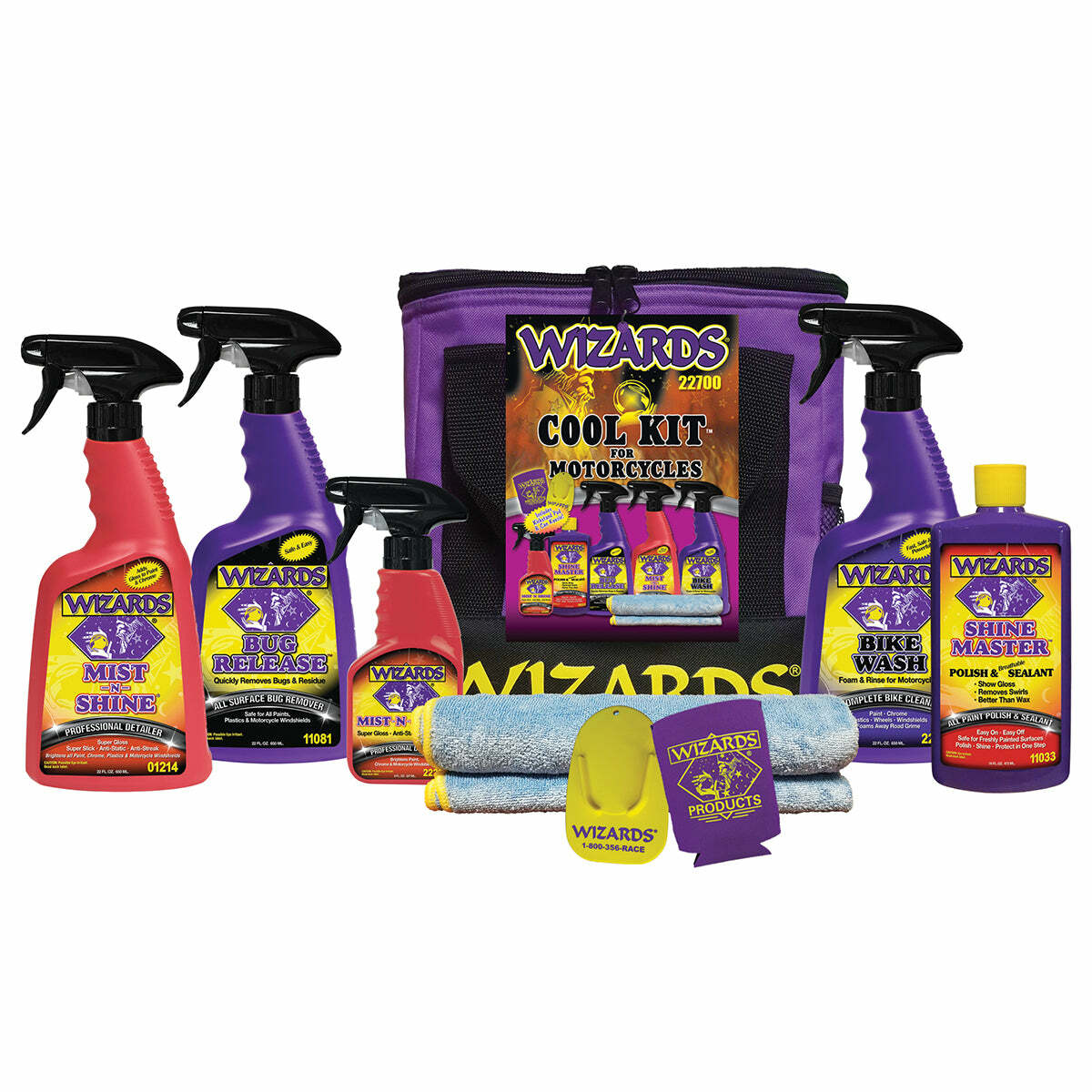Wizards Products - Motorcycle Detailing Cool Kit (8 pc) -  22700