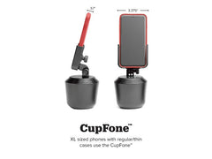 WeatherTech 8ACF2CS Universal Black CupFone - Clam shell Packaged