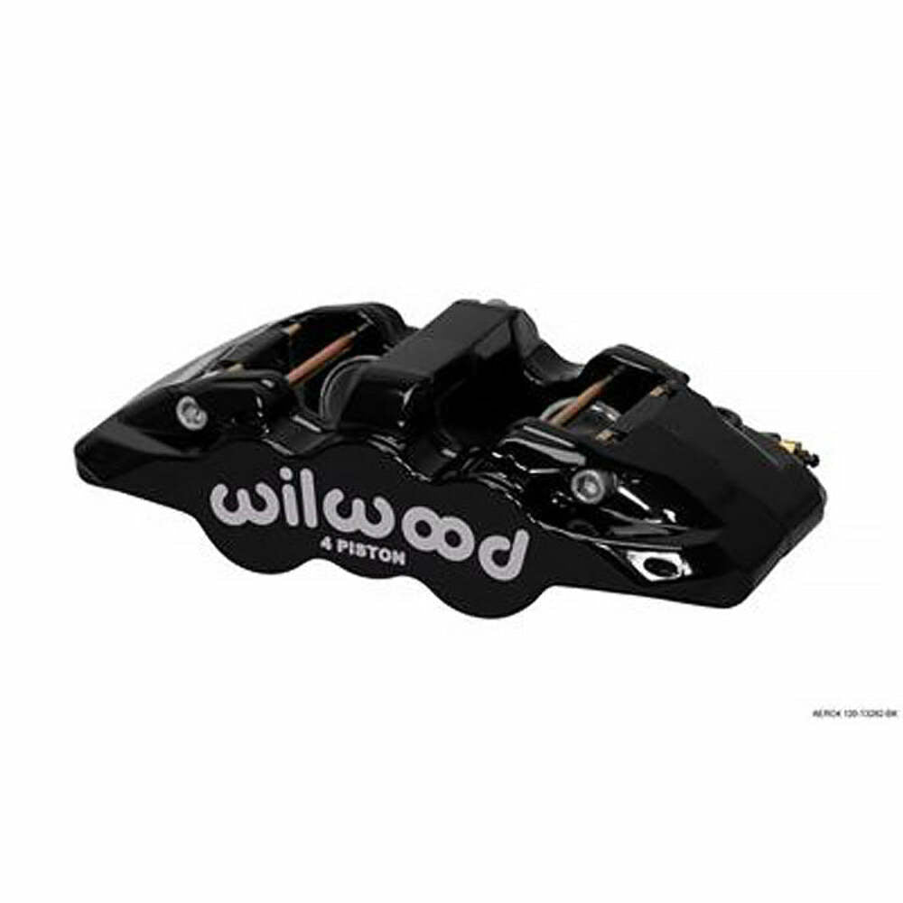 Wilwood Brakes CALIPER,AERO4,1.12,1.10 ROTOR,BLACK 120-13338-BK
