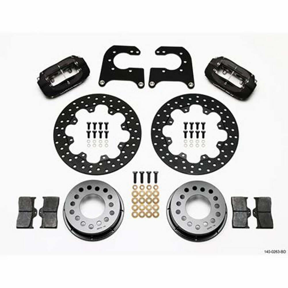 Wilwood Brakes KIT,DRAG,REAR,12 BOLT CHEVY,1.96 HAT 140-0263-BD
