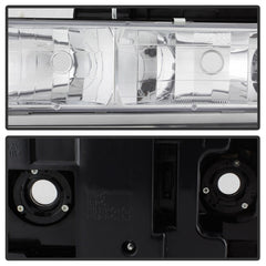 XTUNE POWER 5069535 Chevy C K Series 1500 2500 3500 94 98 Chevy Tahoe 95 99 Chevy Silverado 94 98 Chevy Suburban 94 98 Chevy Suburban 94 98 ( Not Compatible With Seal Beam Headlight ) Headlights with Corner and Parking Lights 8pcs sets Chrome