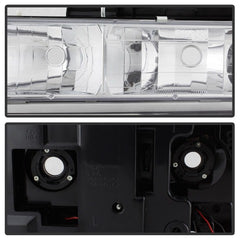 XTUNE POWER 5069559 94 98 Chevy C K C 10 1500 2500 3500 92 99 Tahoe 92 99 Suburban 94 98 Silverado 92 94 Blazer Full Size (Will Not Fit Seal Beam Headlights) Corner LED Bumper Headlights Chrome