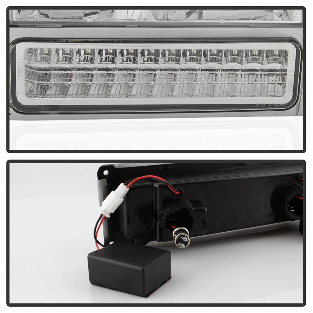XTUNE POWER 5069559 94 98 Chevy C K C 10 1500 2500 3500 92 99 Tahoe 92 99 Suburban 94 98 Silverado 92 94 Blazer Full Size (Will Not Fit Seal Beam Headlights) Corner LED Bumper Headlights Chrome