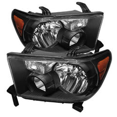 XTUNE POWER 5077127 Toyota Tundra 07 13 Toyota Sequoia 08 13 OEM Style Headlights ( Will Not Fit Model With Headlight Washer ) Black