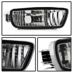 XTUNE POWER 9027468 Toyota Tacoma 01 04 Crystal Headlights with Amber Corner and Side Marker Lights 6pcs Chrome