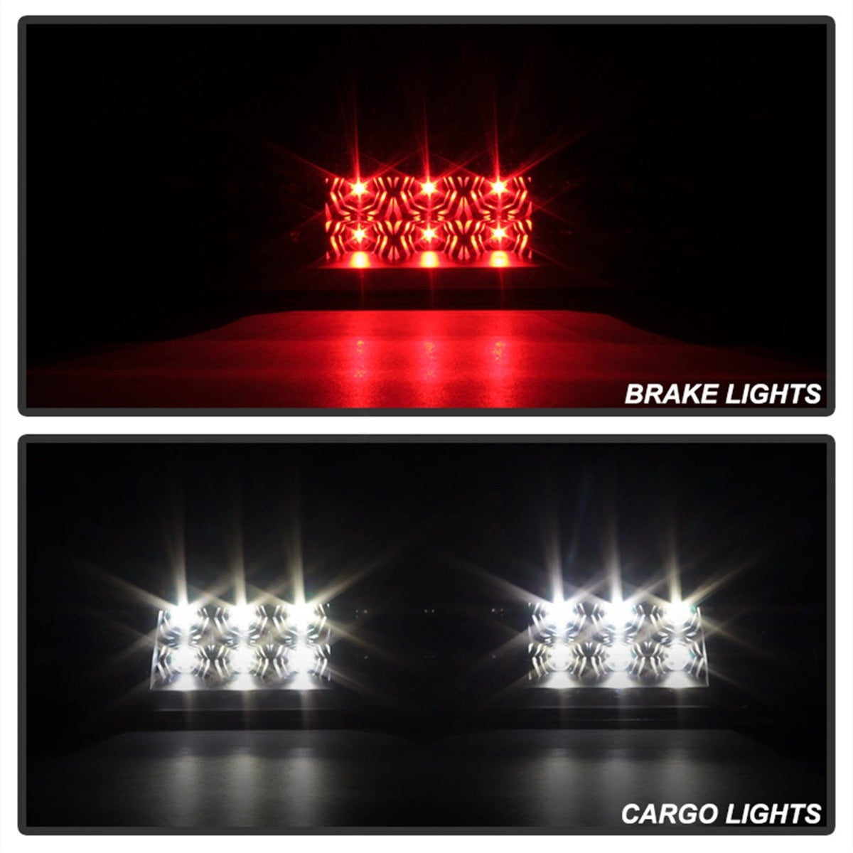 XTUNE POWER 9027932 Dodge Ram 1500 09 15 2500 3500 10 16 (not compatible with backup camera on 3rd brake light) LED 3RD Brake Light Black