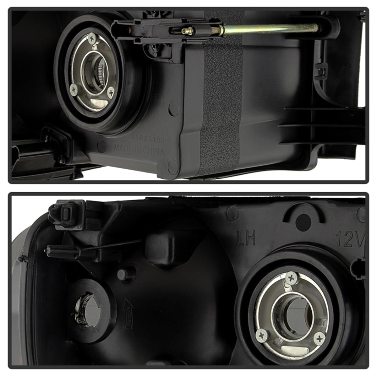 XTUNE POWER 9030352 Dodge Ram 1500 02 05 Dodge Ram 2500 3500 03 05 Amber Crystal Headlights Black Smoked