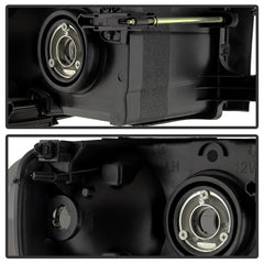 XTUNE POWER 9030352 Dodge Ram 1500 02 05 Dodge Ram 2500 3500 03 05 Amber Crystal Headlights Black Smoked