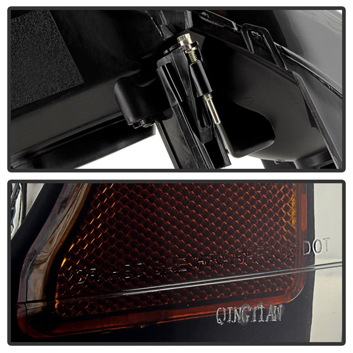XTUNE POWER 9030352 Dodge Ram 1500 02 05 Dodge Ram 2500 3500 03 05 Amber Crystal Headlights Black Smoked