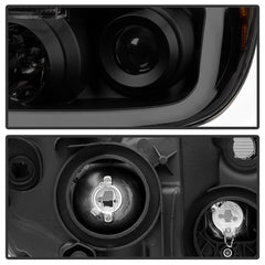 XTUNE POWER 9030413 Toyota Tundra 07 13 Toyota Sequoia 08 13 LED Light Bar Projector Headlights Black Smoked