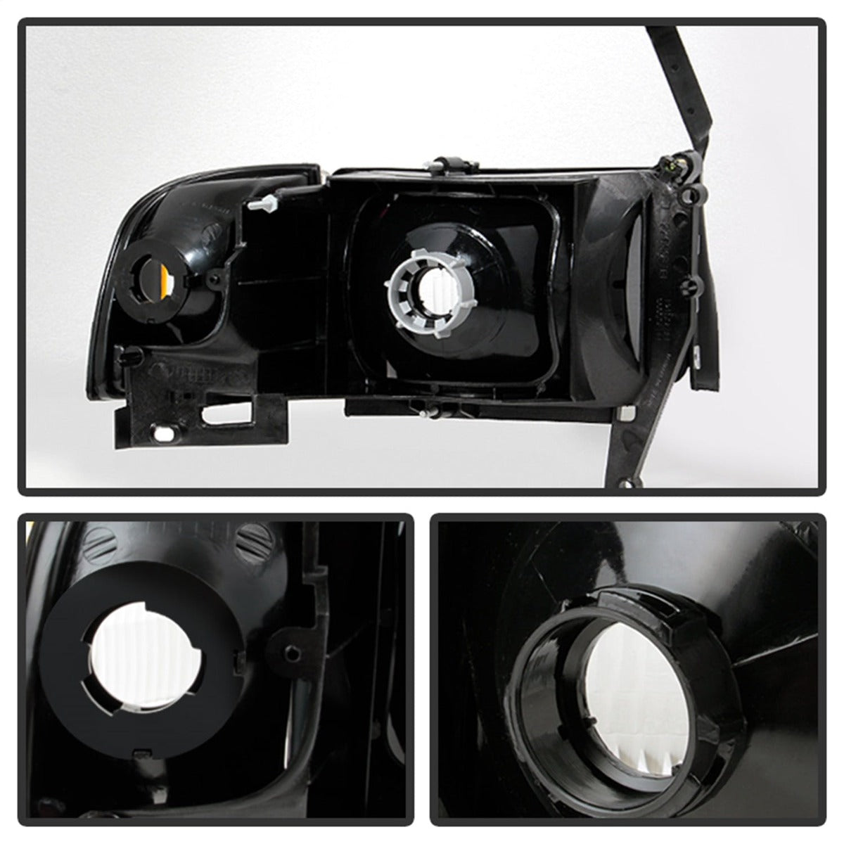 XTUNE POWER 9032141 Dodge Ram 1500 94 01 (Does Not fit Sport Package ) Ram 2500 3500 94 02 OEM Style headlights With Corner Chrome