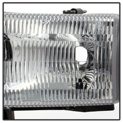 XTUNE POWER 9032141 Dodge Ram 1500 94 01 (Does Not fit Sport Package ) Ram 2500 3500 94 02 OEM Style headlights With Corner Chrome