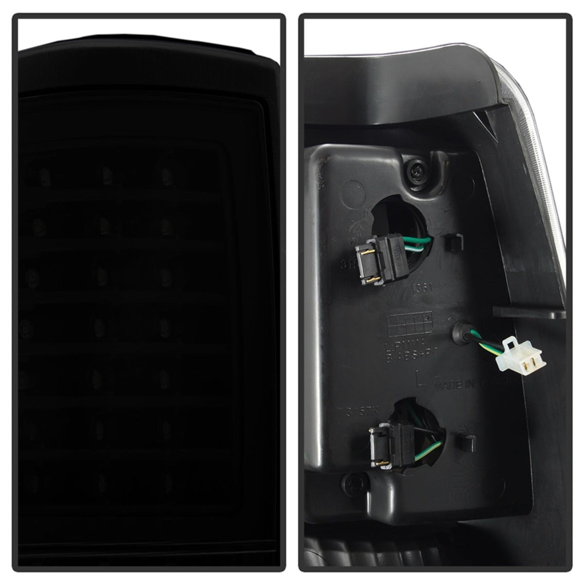XTUNE POWER 9037641 Chevy Silverado 1500 2500HD 03 06 3500 04 06 (Not Fit Stepside) and 2007 Silverado Classic LED Tail Lights Black Smoked