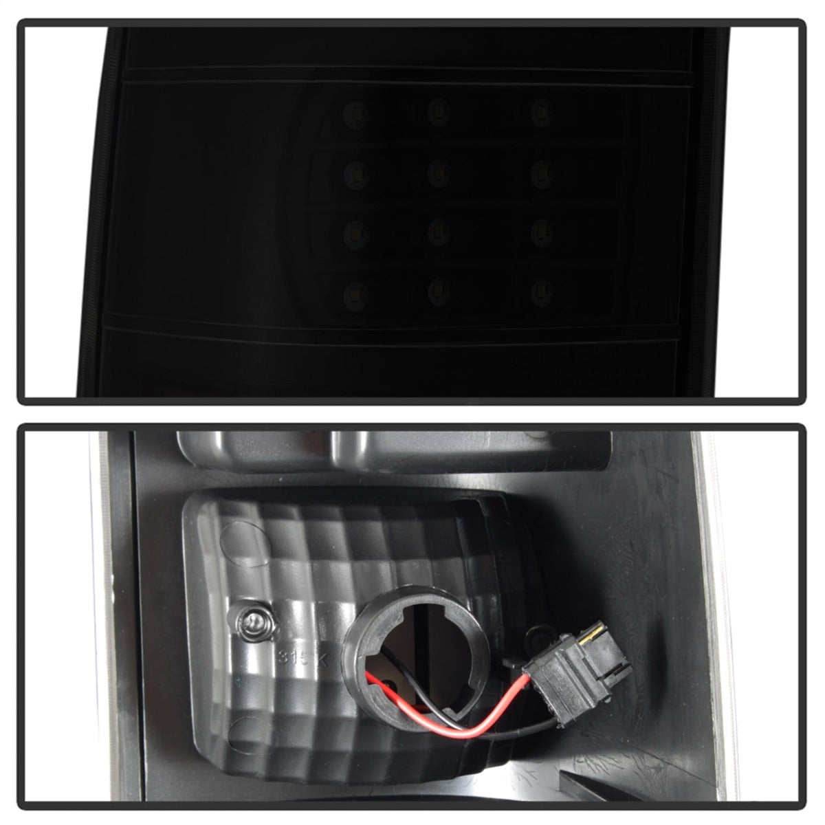 XTUNE POWER 9037641 Chevy Silverado 1500 2500HD 03 06 3500 04 06 (Not Fit Stepside) and 2007 Silverado Classic LED Tail Lights Black Smoked