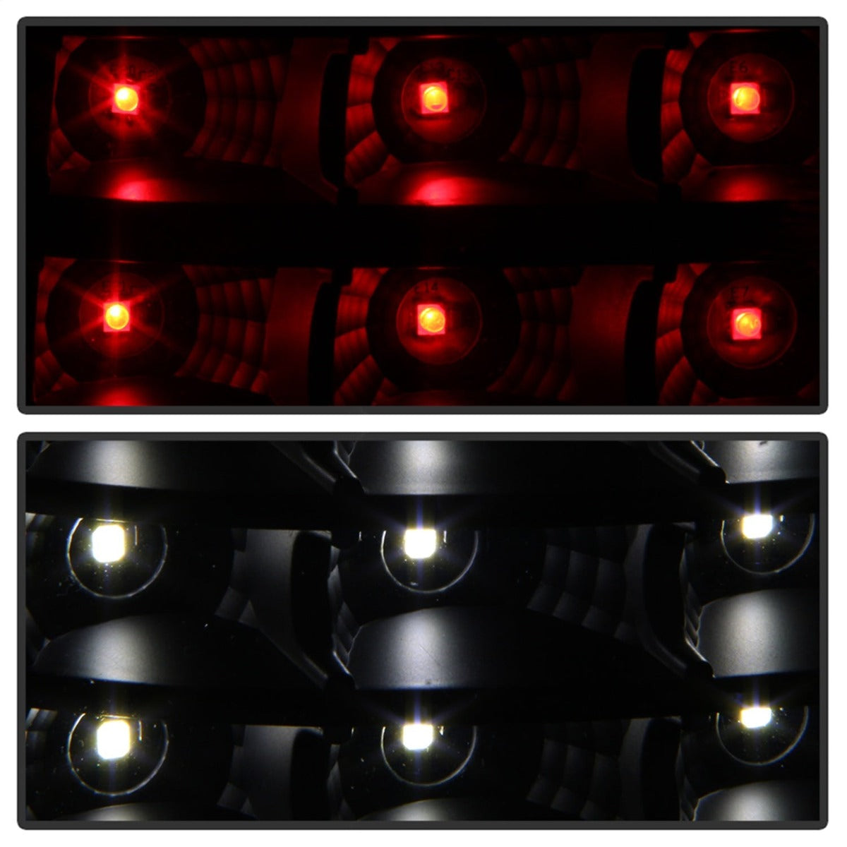 XTUNE POWER 9037641 Chevy Silverado 1500 2500HD 03 06 3500 04 06 (Not Fit Stepside) and 2007 Silverado Classic LED Tail Lights Black Smoked