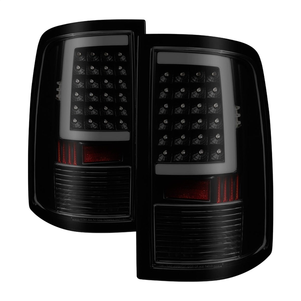 XTUNE POWER 9038488 Dodge Ram 1500 09 18 Ram 2500 3500 10 19 LED Tail Lights Incandescent Model only ( Not Compatible With LED Model ) Reverse T20(Not Included) Black Smoke