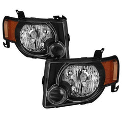 DISCONTINUED - XTUNE POWER 9044113 Ford Escape 2008 2012 OEM Style Headlights Black
