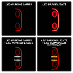 XTUNE POWER 9951466 Toyota Tundra 14 21 FULL LED Mirror 3D Tail Lights Black