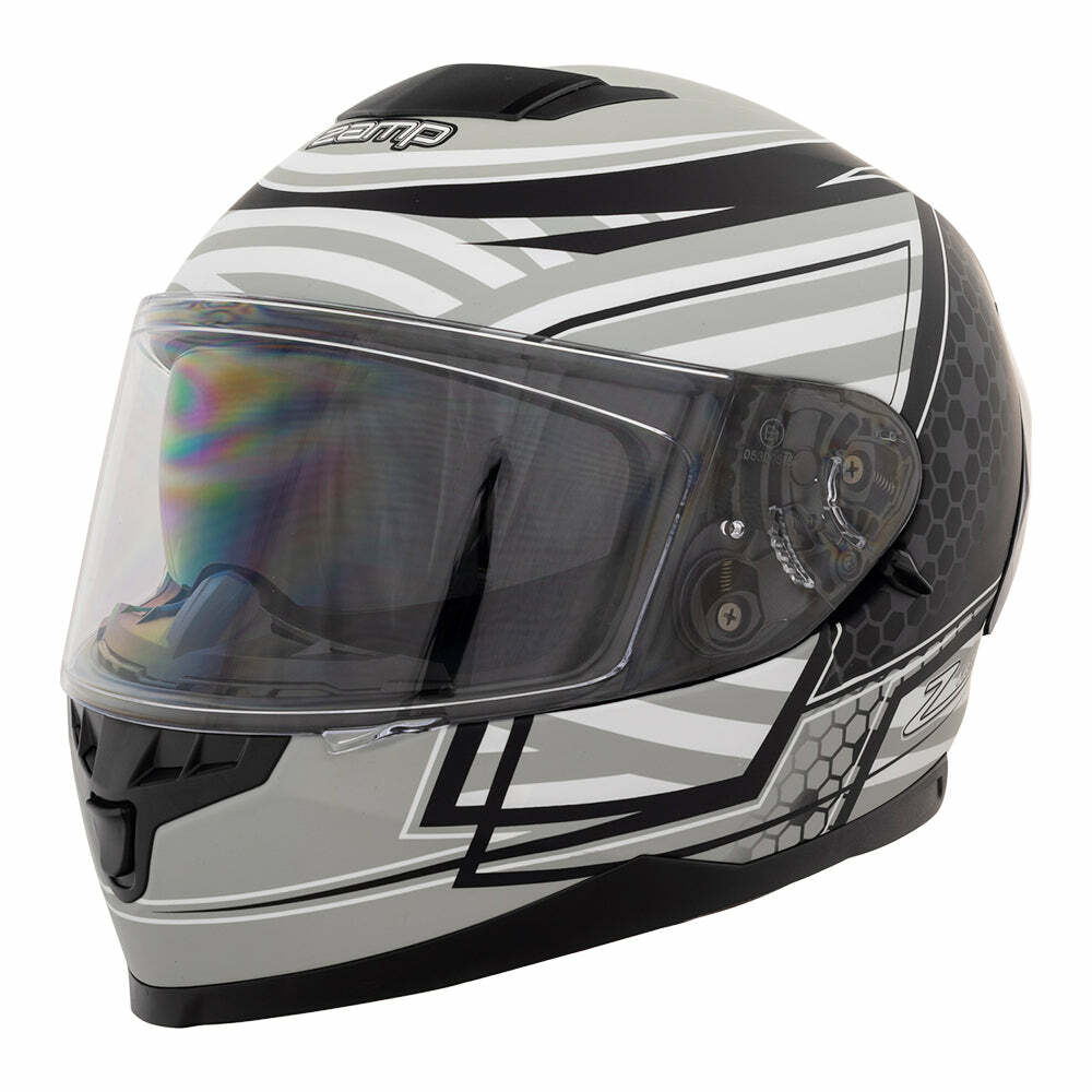 ZAMP Racing FR-4 Matte Gray Graphic H762C01S