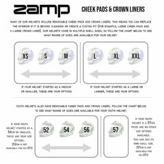 ZAMP Racing FS-8 FS-9 Crown Liner Medium HALCL19M