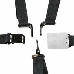 ZAMP Racing Seat Harness Black 2 Shoulder 2 6 Point SFI 16.1 HARN02S003