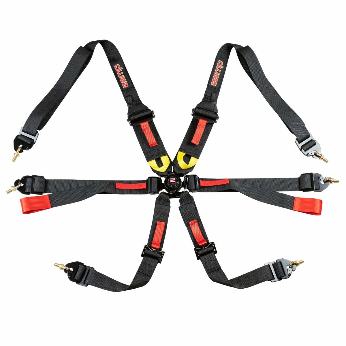 ZAMP Racing Seat Harness Black 3/2 Shoulder 3 6 Point FIA 8853-2016 HARN03F003