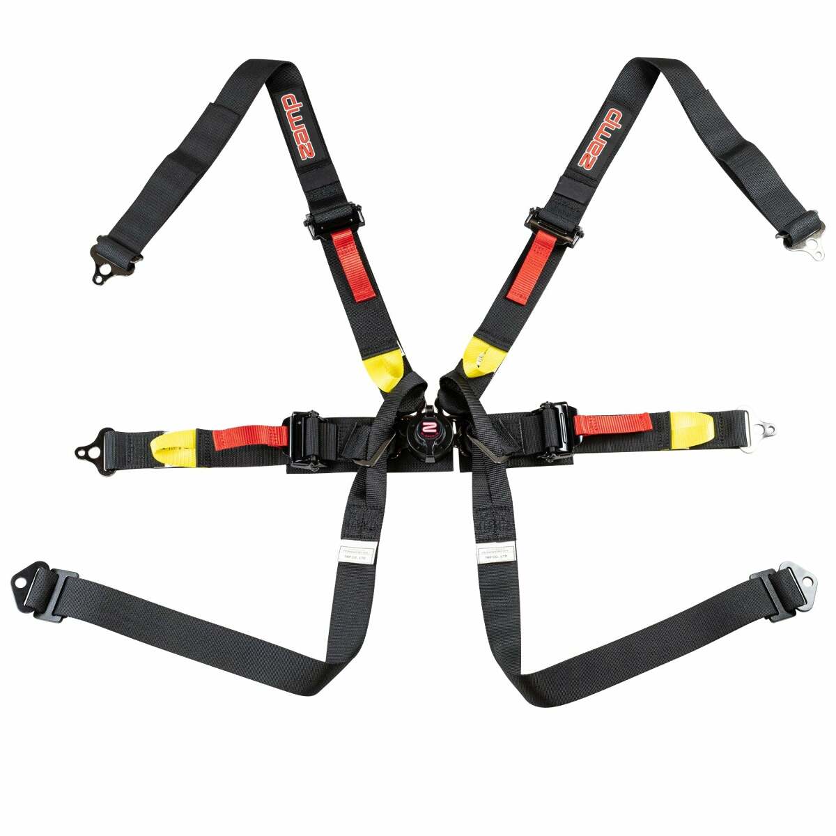 ZAMP Racing Seat Harness Black 2 Shoulder 2 6 Point FIA 8853-2016 HARN04F003