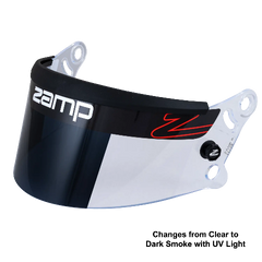 ZAMP Racing Z-20 Series Shield Anti Fog Photochromatic Dark Smoke Dirt Shield HASZ20PTDKAFD