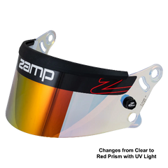 ZAMP Racing Z-20 Series Shield Anti Fog Photochromatic Red Prism Dirt Shield HASZ20PTRPAFD
