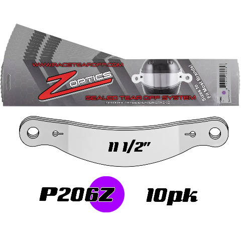 ZAMP Racing P206Z Sealed Tear Offs 11 1/2"  Qty 3 Sets of 8 Stack Per Package P206Z10