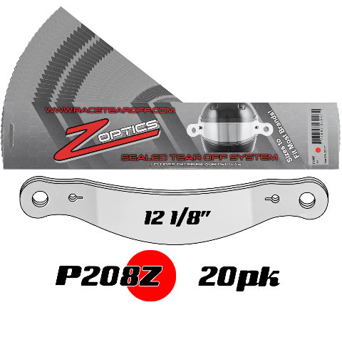 ZAMP Racing P208Z Sealed Tear Offs 12 1/8"  Qty 3 Sets of 8 Stack Per Package P208Z20