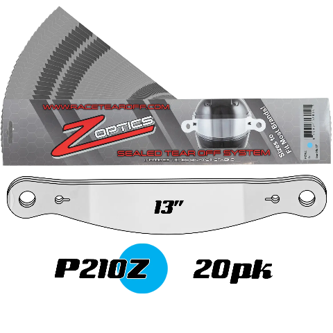 ZAMP Racing P210Z Sealed Tear Offs 13"  Qty 3 Sets of 8 Stack Per Package P210Z20