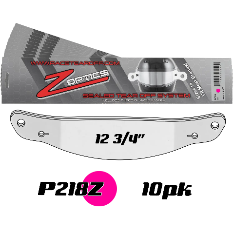 ZAMP Racing P218Z Sealed Tear Offs 12 3/4"  Qty 3 Sets of 8 Stack Per Package P218Z10