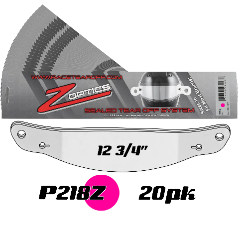 ZAMP Racing P218Z Sealed Tear Offs 12 3/4"  Qty 3 Sets of 8 Stack Per Package P218Z20