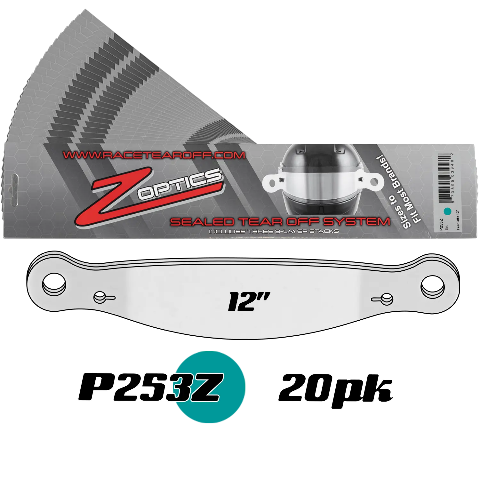 ZAMP Racing P253Z Sealed Tear Offs 12"  Qty 3 Sets of 8 Stack Per Package P253Z20