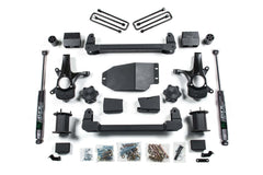 Zone Offroad 6 Suspension Lift Kit 4 Rear Lift Block - Nitro Loaded Struts Nitro Shocks ZONC1LN
