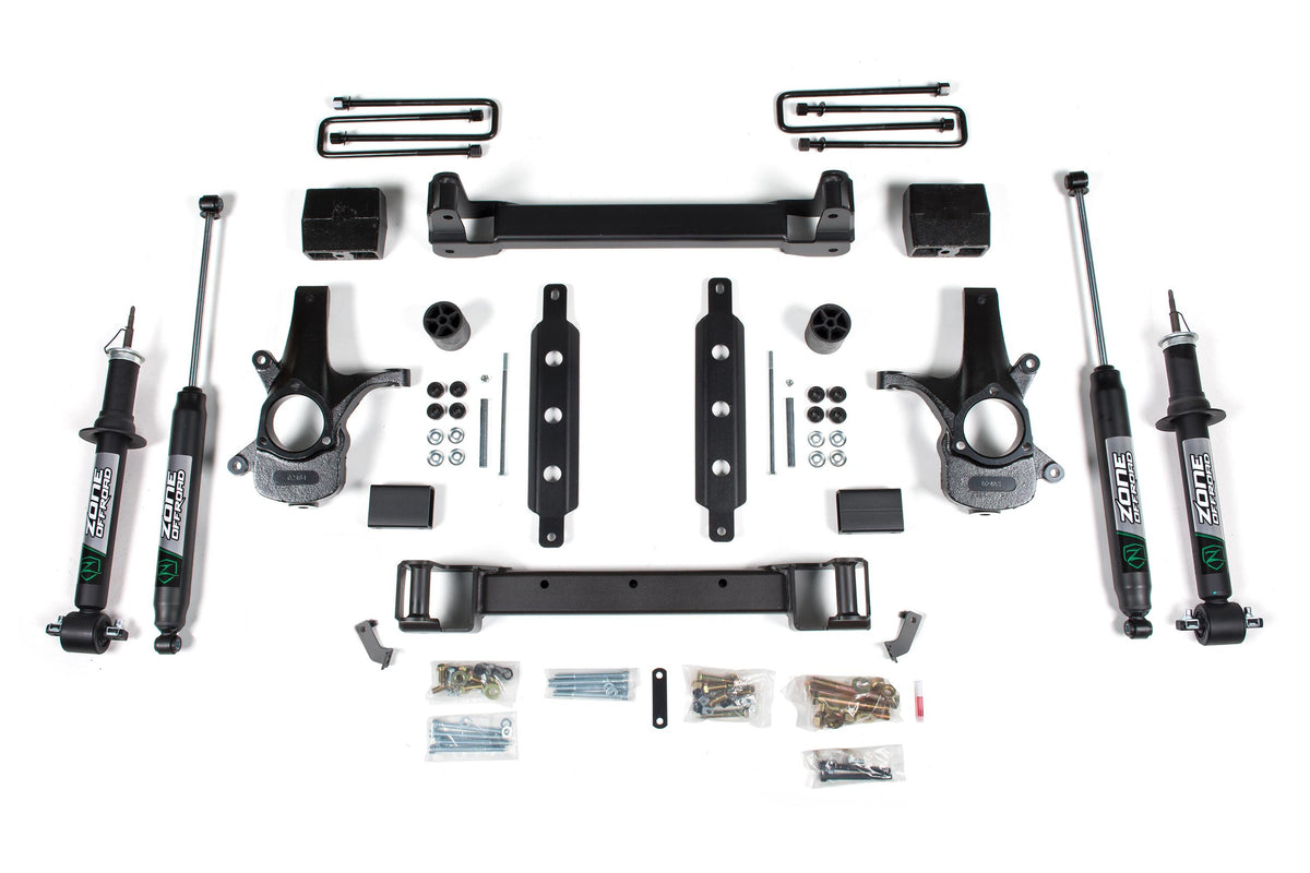Zone Offroad 14-18 Chevy/GMC 1500 Silverado/Sierra 2WD 6.5 Strut - Alum/Stamped Arms ZONC62N