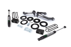Zone Offroad 1.75 Suspension Lift Kit 1 Rear Block-Spacer Front Fox 2.0 ADV Rear Shock ZONC75F
