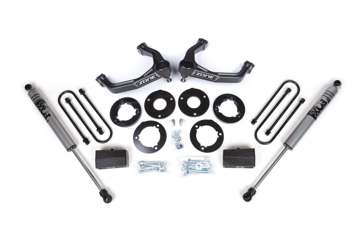 Zone Offroad 1.75 Suspension Lift Kit 1 Rear Block - Spacer Front Nitro Rear Shock ZONC75N