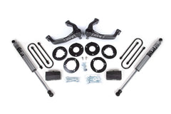 Zone Offroad 1.75 Suspension Lift Kit 1 Rear Block - Spacer Front Nitro Rear Shock ZONC75N