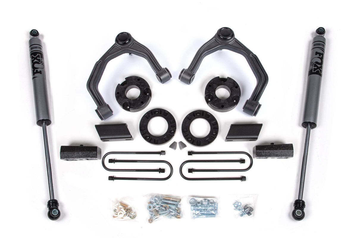 Zone Offroad 3.5 Adventure Series Lift Kit 2 Rear Lift Block - Nitro Loaded Struts Nitr ZONC76LN