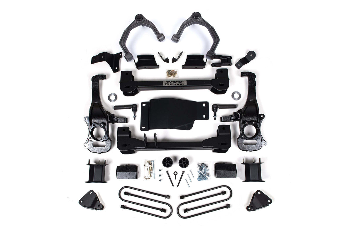 Zone Offroad 4 Suspension Lift Kit w/ ARC 3 Rear Block - Spacer Front Rear Shock Spacer ZONC78