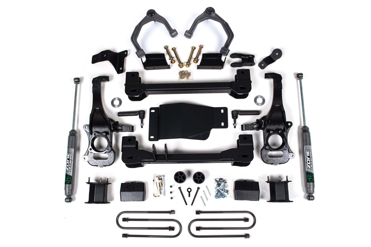Zone Offroad 4 Suspension Lift Kit 3 Rear Block - Spacer Front Nitro Rear Shock ZONC79N
